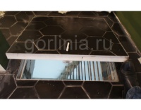 Так выглядит напольный люк АМО 1000п*900 