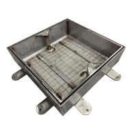 Люк под брусчатку из нержавеющей стали Проспект-ВН 400*400 съемный 