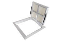 Люк в подвал Периметр 600х1000п откидной алюминиевый