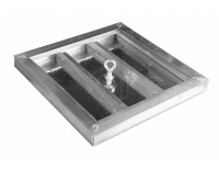 Напольный люк рифленый съемный 400х400 мм Лайт